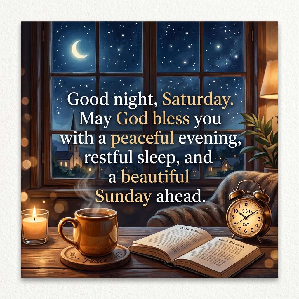 Good Night Saturday God Bless]