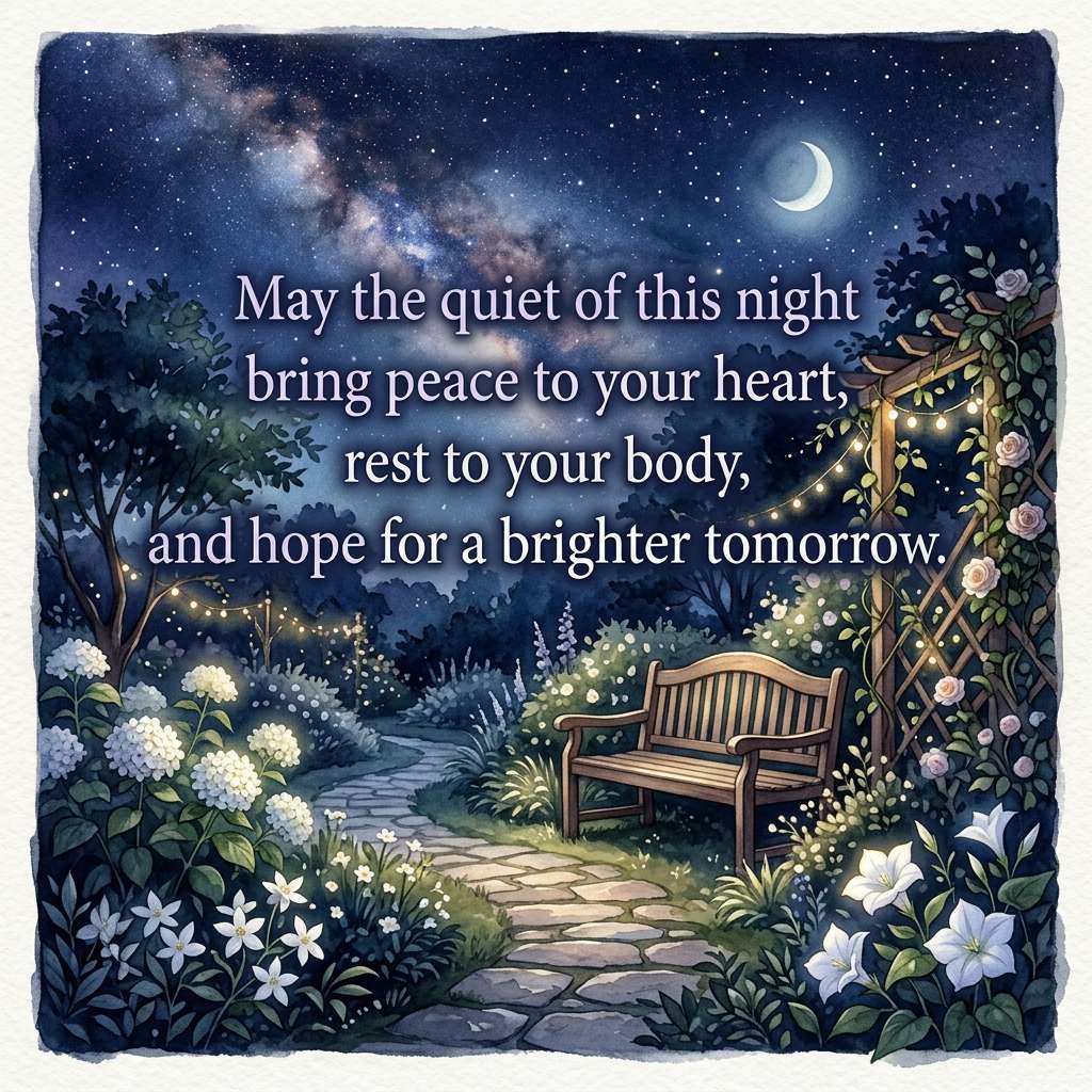 Peaceful Good Night Blessing