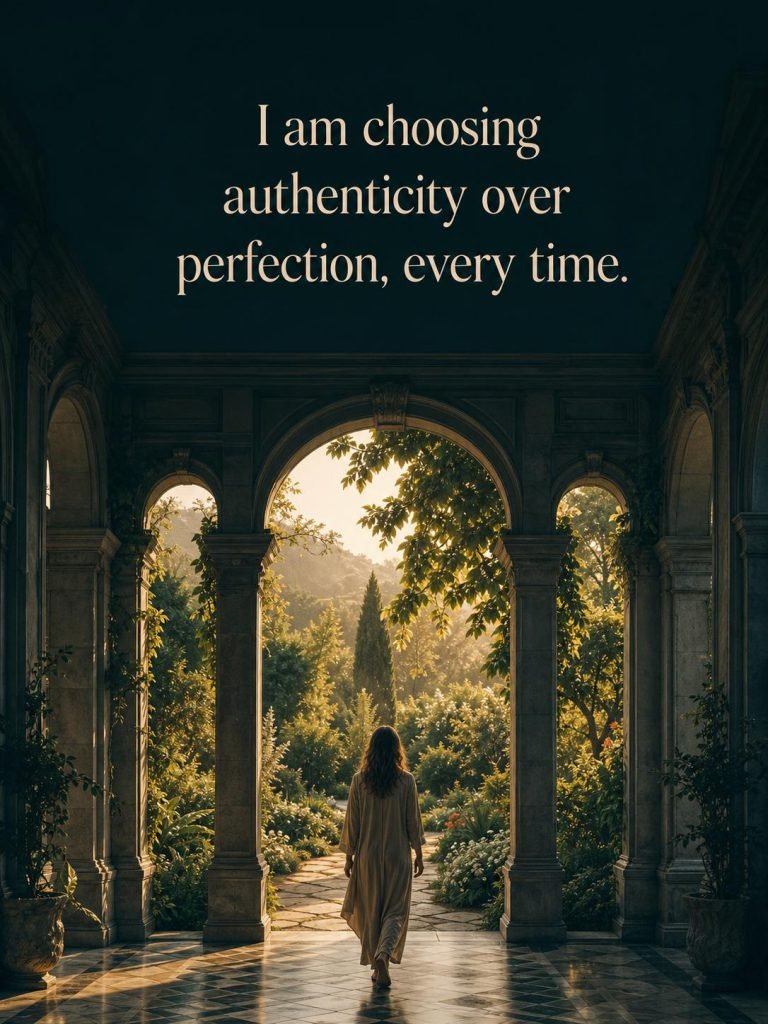 Serene quote card on self-acceptance and embracing imperfection - Graphic 10