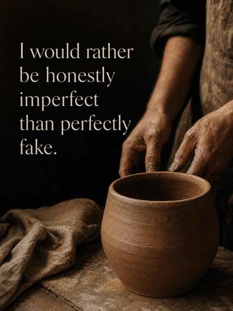 Serene quote card on self-acceptance and embracing imperfection - Graphic 2