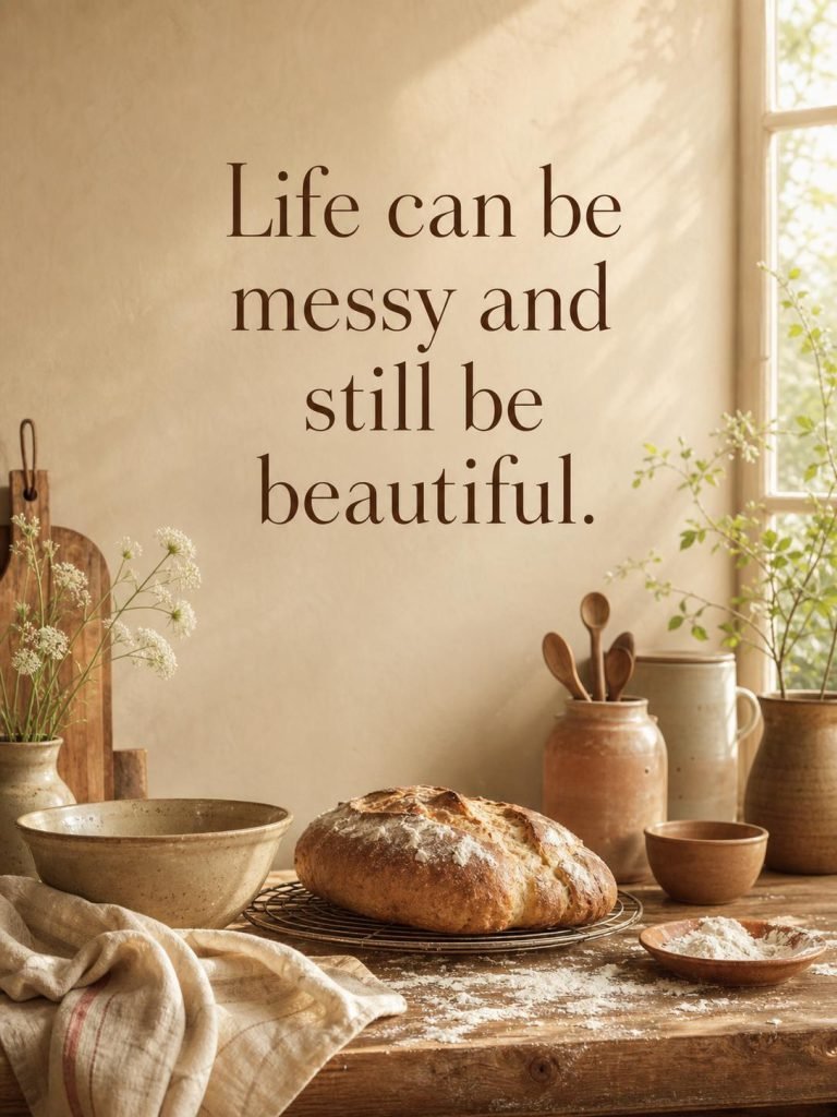 Serene quote card on self-acceptance and embracing imperfection - Graphic 8