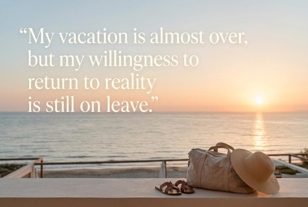 My vacation is almost over, but my willingness to return to reality is still on leave.