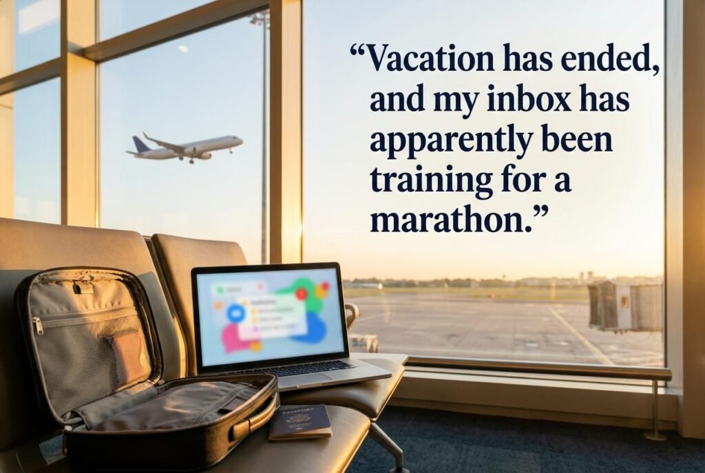 Vacation has ended, and my inbox has apparently been training for a marathon.