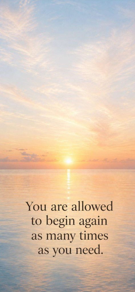 Minimalist vertical phone wallpaper featuring a peaceful lock screen quote - Graphic 2