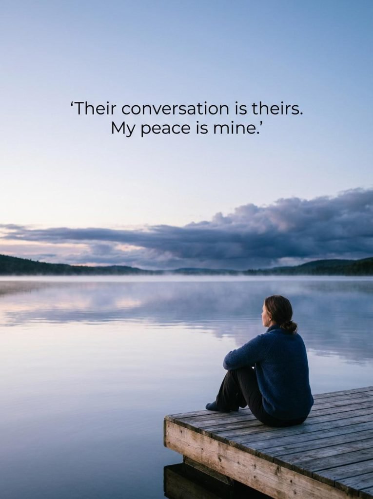 Motivational quote graphic about maintaining dignity and ignoring gossip - Graphic 4