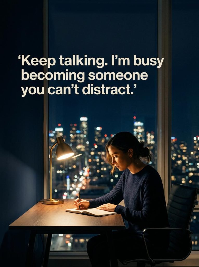 Motivational quote graphic about maintaining dignity and ignoring gossip - Graphic 5