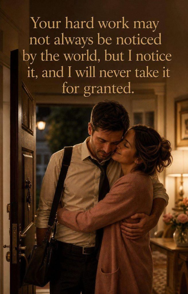 Loving appreciation quote card dedicated to a dedicated and loving husband - Graphic 2