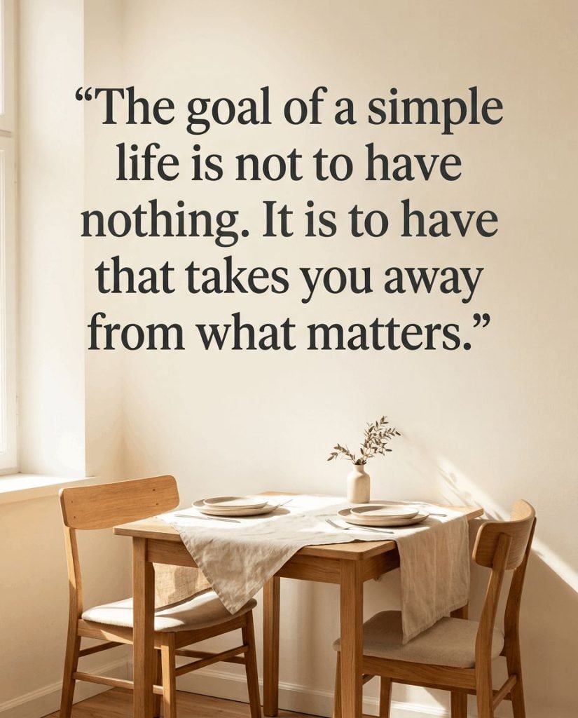 Aesthetic typography card with a quote about finding joy in simple living - Graphic 9