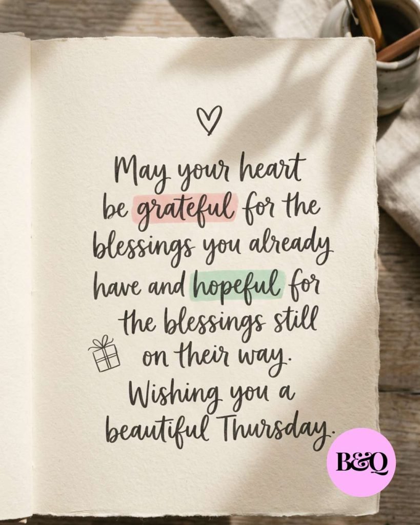 Thursday blessings card with morning sunlight and prayers for clarity and joy - Graphic 8